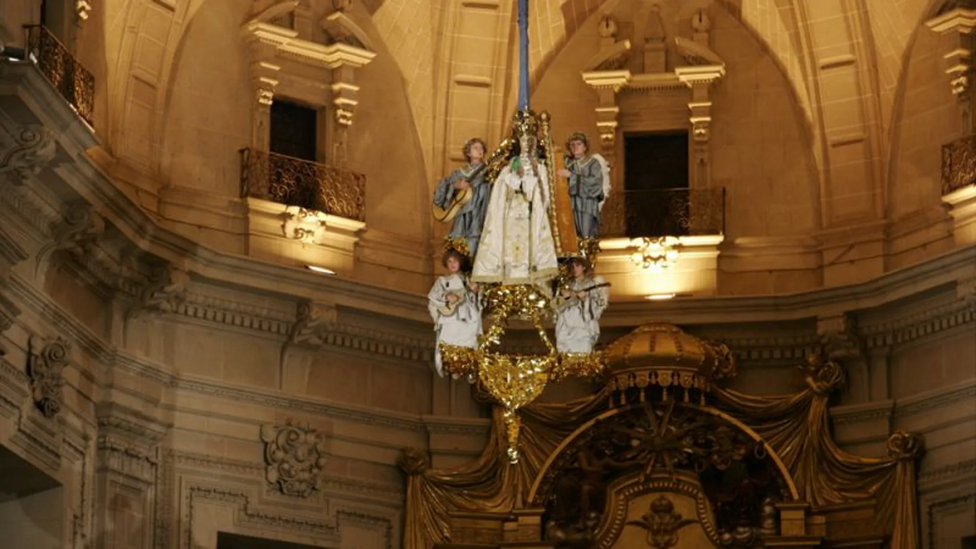 Imagen del Misteri d'Elx, que se representa el 14 y 15 de agosto