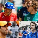 Fernando Alonso, Vettel, Ricciardo y Piastri, los protagonistas del caos en la F-1