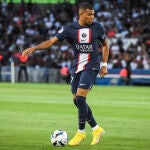 Mbappé, durante el partido contra el Montpellier