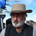 Alec Baldwin, en una fotografía tomada en el set de "Rust"