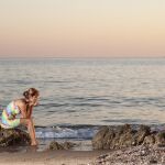 Mujer en la playa