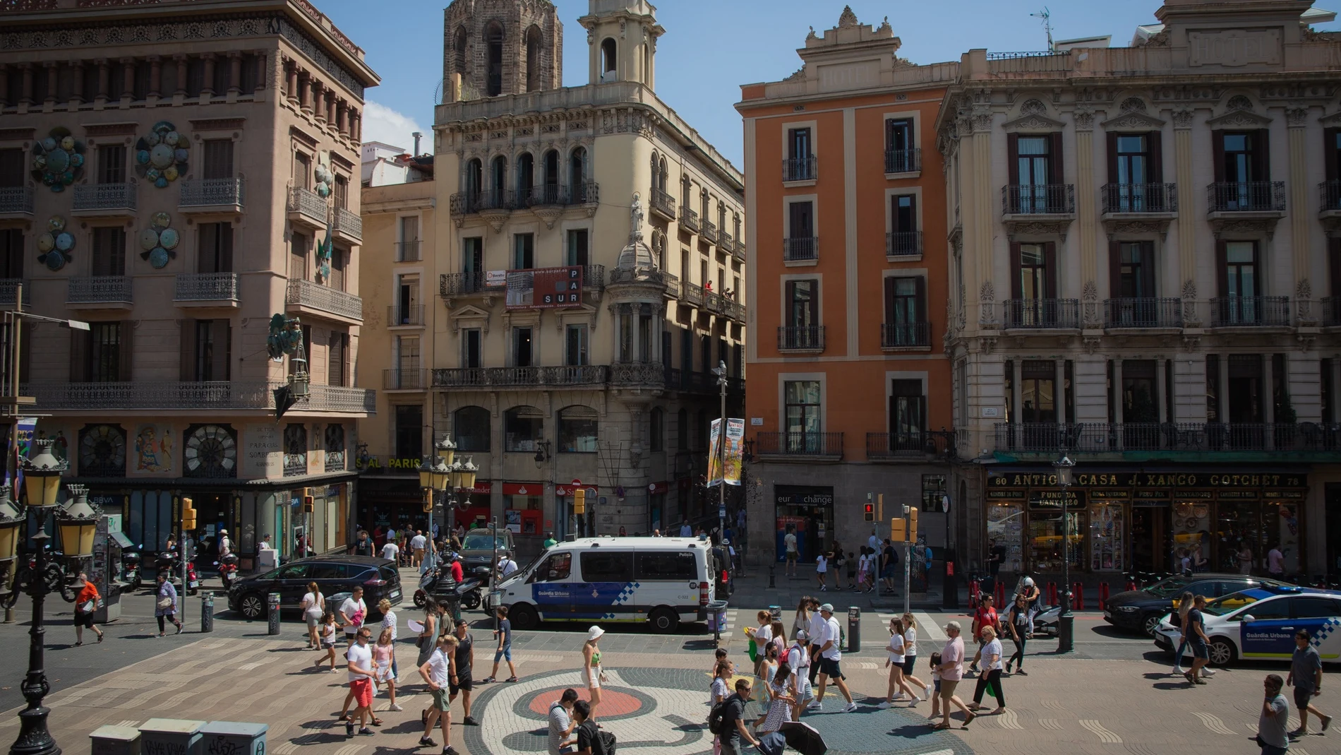 La Rambla de Barcelona, en agosto de 2022.