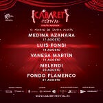 Cartel de lujo para el Cabaret Festival