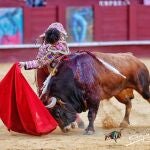 Roca Rey, en un soberbio pase de pecho en La Malagueta