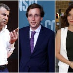 Jorge Javier Vázquez, José Luis Martínez Almeida e Isabel Díaz Ayuso
