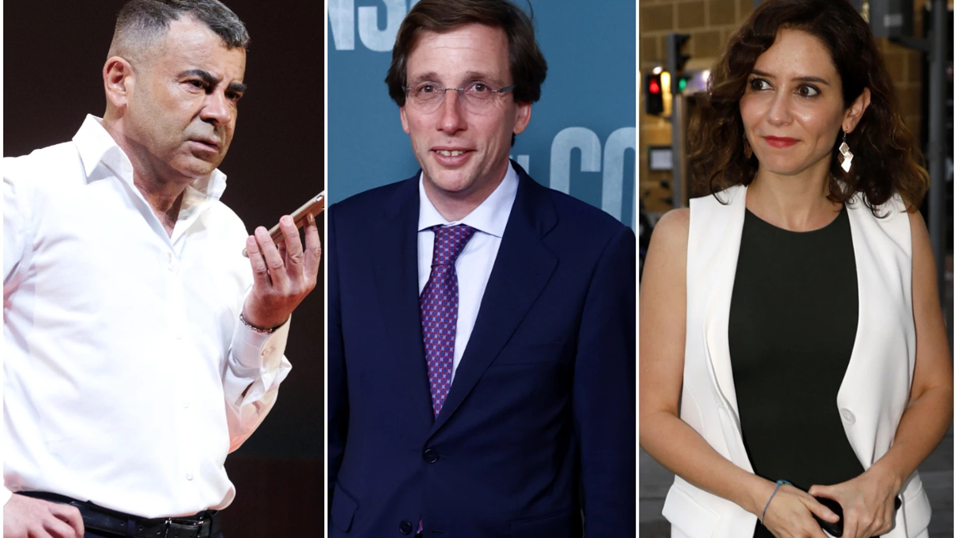 Jorge Javier Vázquez, José Luis Martínez Almeida e Isabel Díaz Ayuso