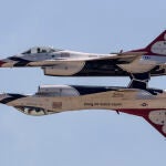 Dos cazas F-16