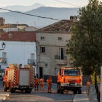 Imagen de la localidad castellonense de Bejís, afectada duramente por el incendio durante los últimos días