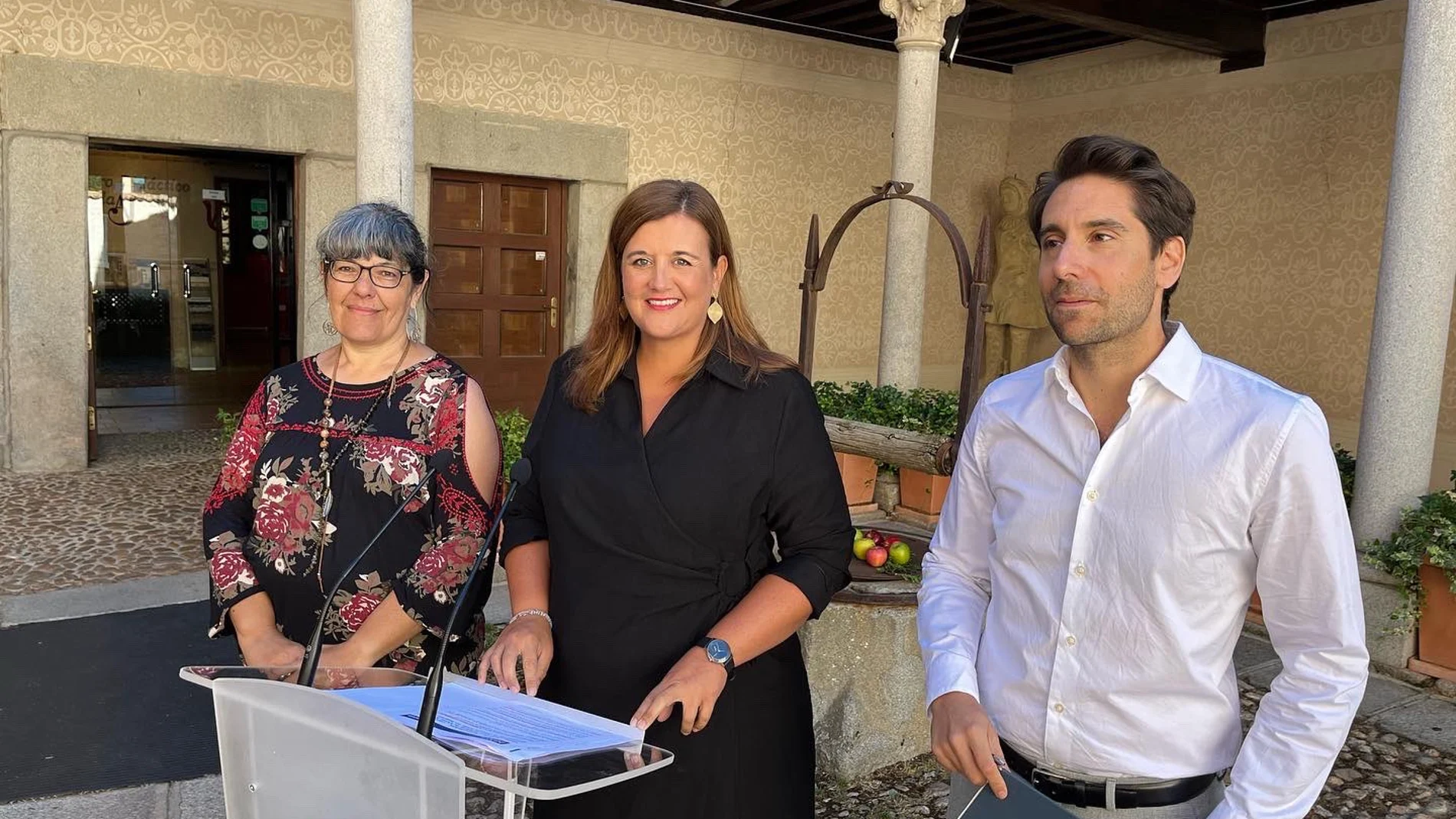 La alcaldesa de Segovia durante la presentación
