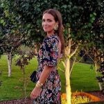 Paula Echevarría con vestido estampado en Asturias