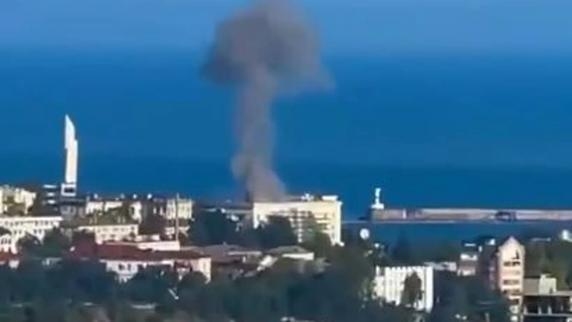 El Gobernador de Sebastopol dijo que el dron no pudo ser derribado aunque luego rectificó