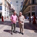 El alcalde de Sevilla, Antonio Muñoz, junto con el alcalde de Málaga, Paco de la Torre
