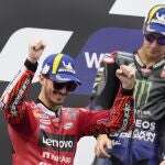 Bagnaia y Quartararo, en el podio tras el Gran Premio de Austria de MotoGP
