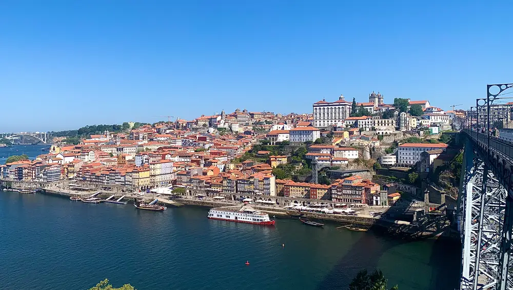 Panorámica de Oporto desde Vila Nova de Gaia