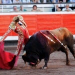 Ginés Marín, en un derechazo en Bilbao