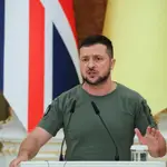 El presidente de Ucrania, Volodymyr Zelenski