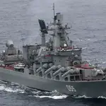 El crucero ruso Mariscal Ustinov en una foto de archivo