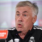 Carlo Ancelotti habló ante los medios en la previa del partido ante el Espanyol