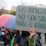 MANIFESTACION EN EL CENTRO DE MADRID POR LA DESPOBLACION DE LAS ZONAS RURALES BAJO EL LEMA "REVUELTA DE LA ESPAÑA VACIADA".