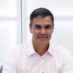 El presidente del Gobierno, Pedro Sánchez durante la reunión de la Ejecutiva Federal del PSOE en su sede de la calle Ferraz en Madrid