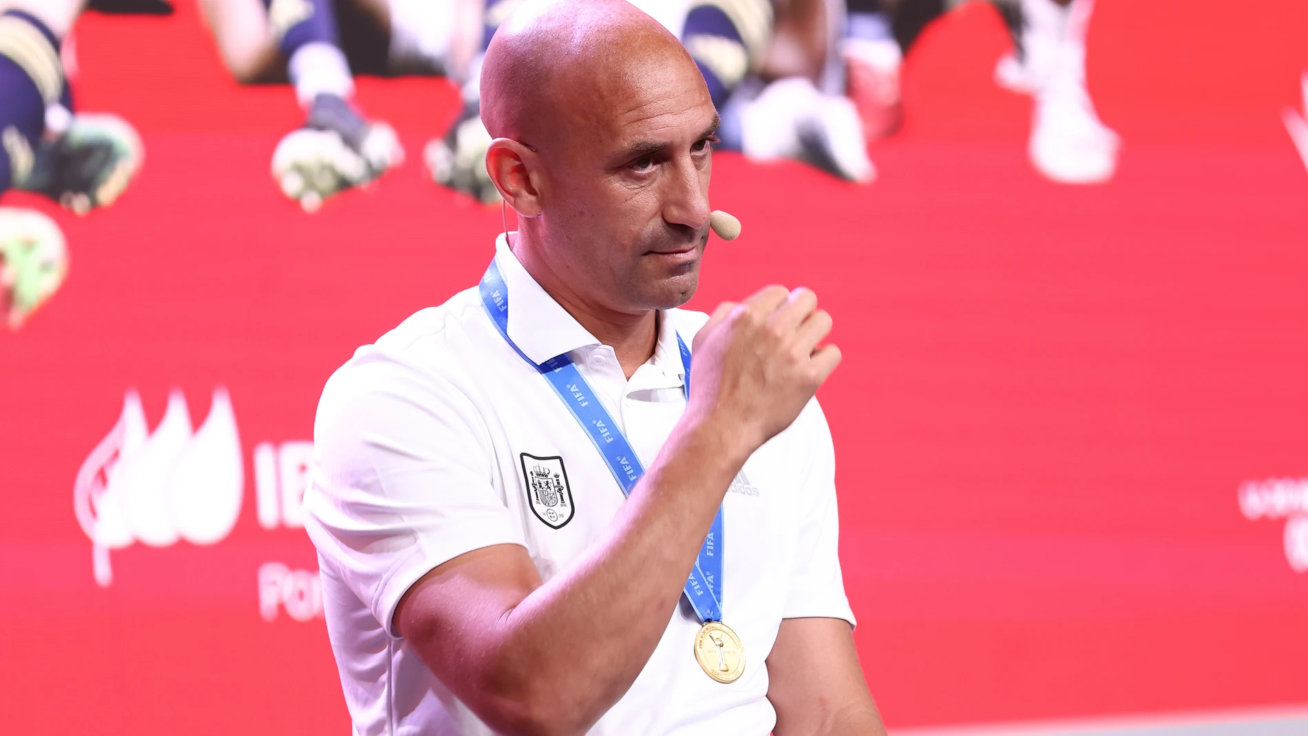 Rubiales durante un evento de la selección española