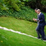 Olaf Scholz y Pedro Sánchez, durante su encuentro hoy en Meseberg
