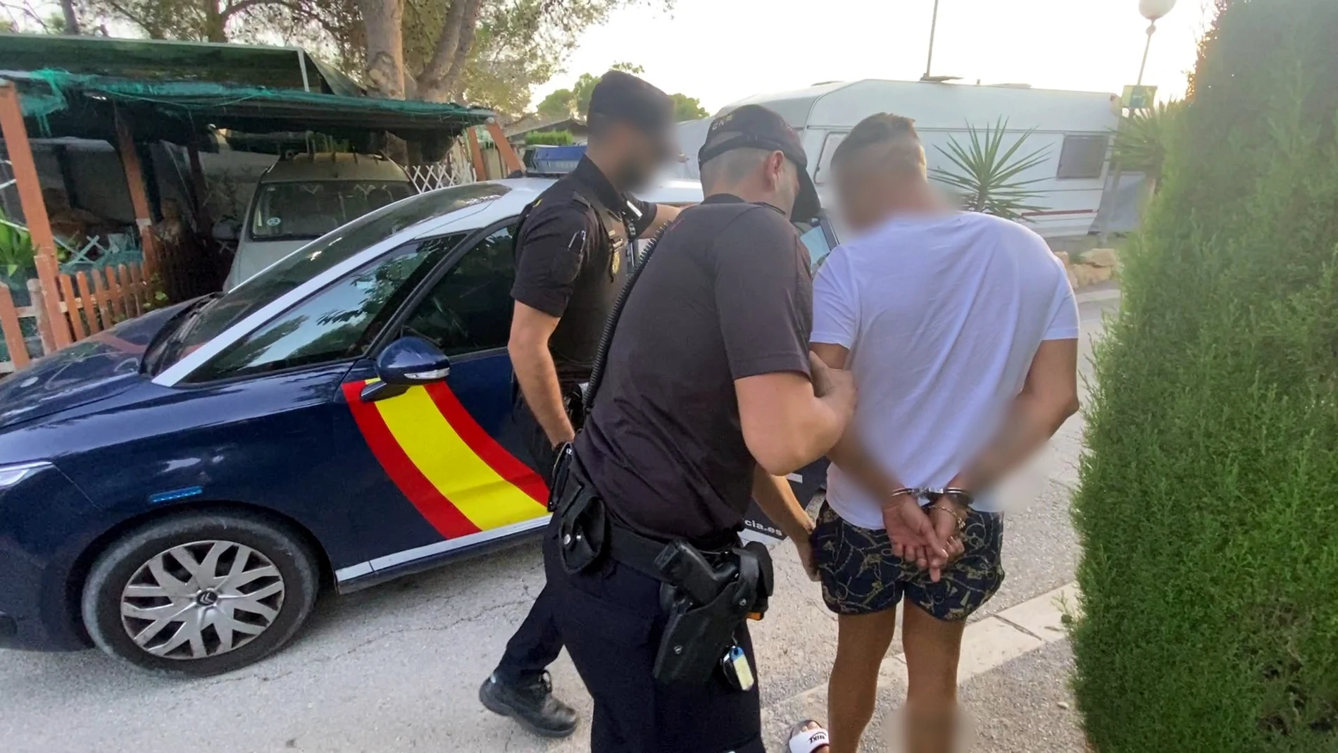 Imagen de archivo de la Policía Nacional arrestando a un individuo