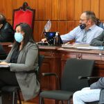 El condenado, a la derecha de la imagen
