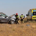 Accidente en una carretera local de Salamanca