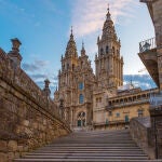 Vista de la catedral de Santiago de Compostela