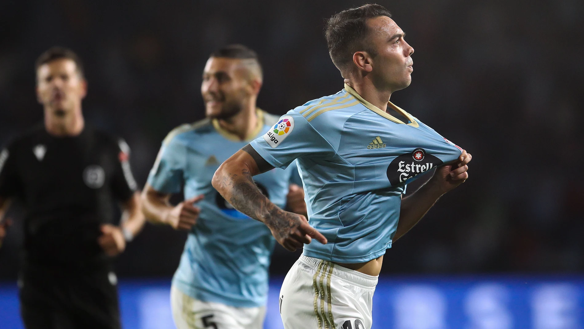 Iago Aspas con el Celta de Vigo. EFE/Salvador Sas