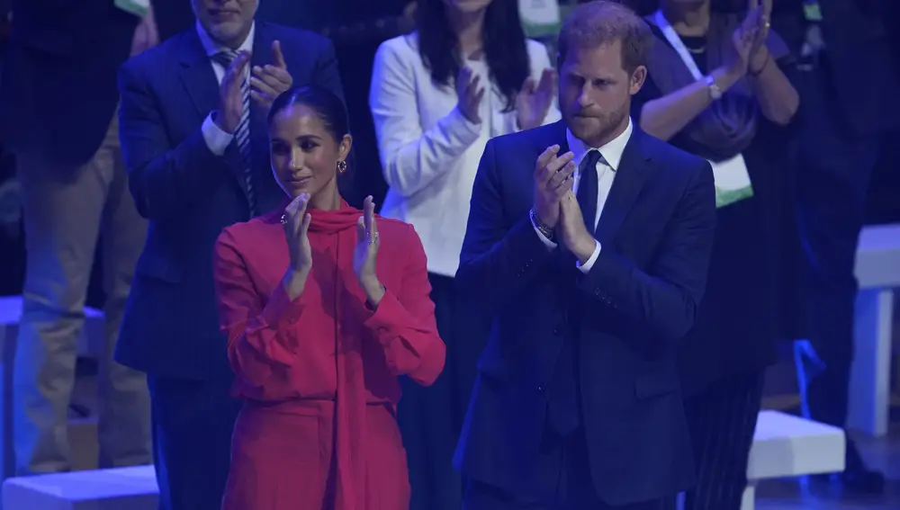 Los duques de Sussex en One Young World 2022 Manchester Summit