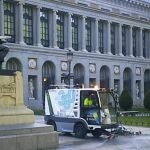 Empleo de vehículos por parte de la división de Servicios de OHLA con etiquetado zero y eco en la Comunidad de Madrid (España).