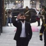 El presidente chileno, Gabriel Boric, llega al Palacio de La Moneda en Santiago de Chile