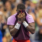 Frances Tiafoe se emocionó tras ganar a Rafa Nadal en el Us Open