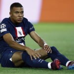 Mbappé en el último partido de Champions ante la Juventus