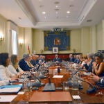 Pleno del CGPJ celebrado hoy para debatir el procedimiento de elección de dos magistrados del Tribunal Constitucional