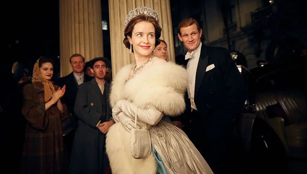 Claire Foy en la primera temporada de "The Crown"
