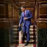 El presidente del Gobierno Pedro Sánchez, en la segunda jornada del Debate sobre el Estado de la Nación.