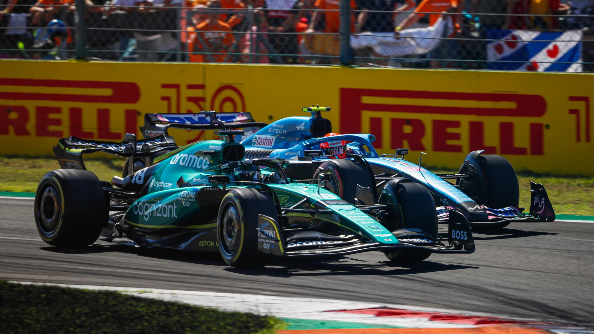 Esteban durante el último Gran Premio de Italia.