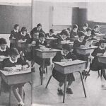 Una escuela, en los años 60