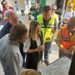 Marifrán Carazo, consejera de Fomento, en el PMA por el incendio de Los Guájares