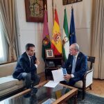 José Antonio Nieto y Francisco de la Torre en el Ayuntamiento de Málaga