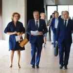 El presidente del Consejo de Cuentas de Castilla y León, Mario Amilivia, a su llegada a las Cortes para informar de otros tres informes de fiscalización