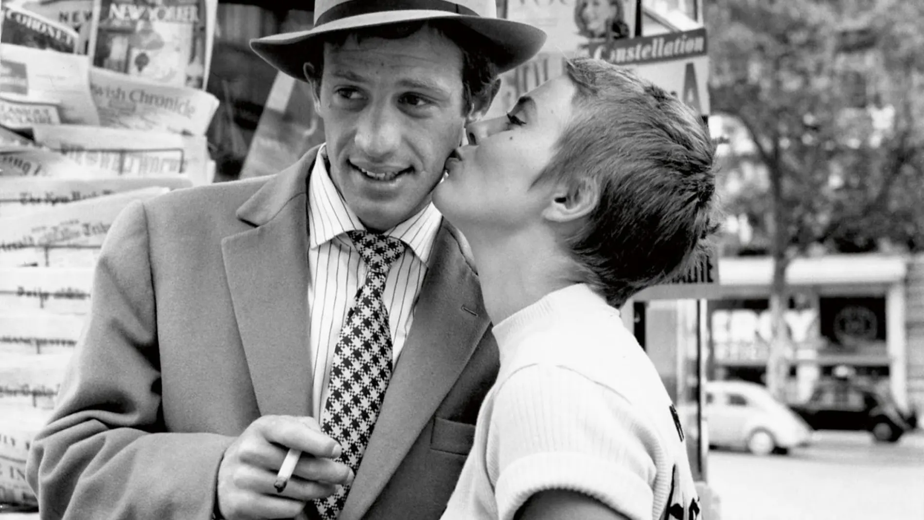 Imagen de "Al final de la escapada", de Jean Luc Godard