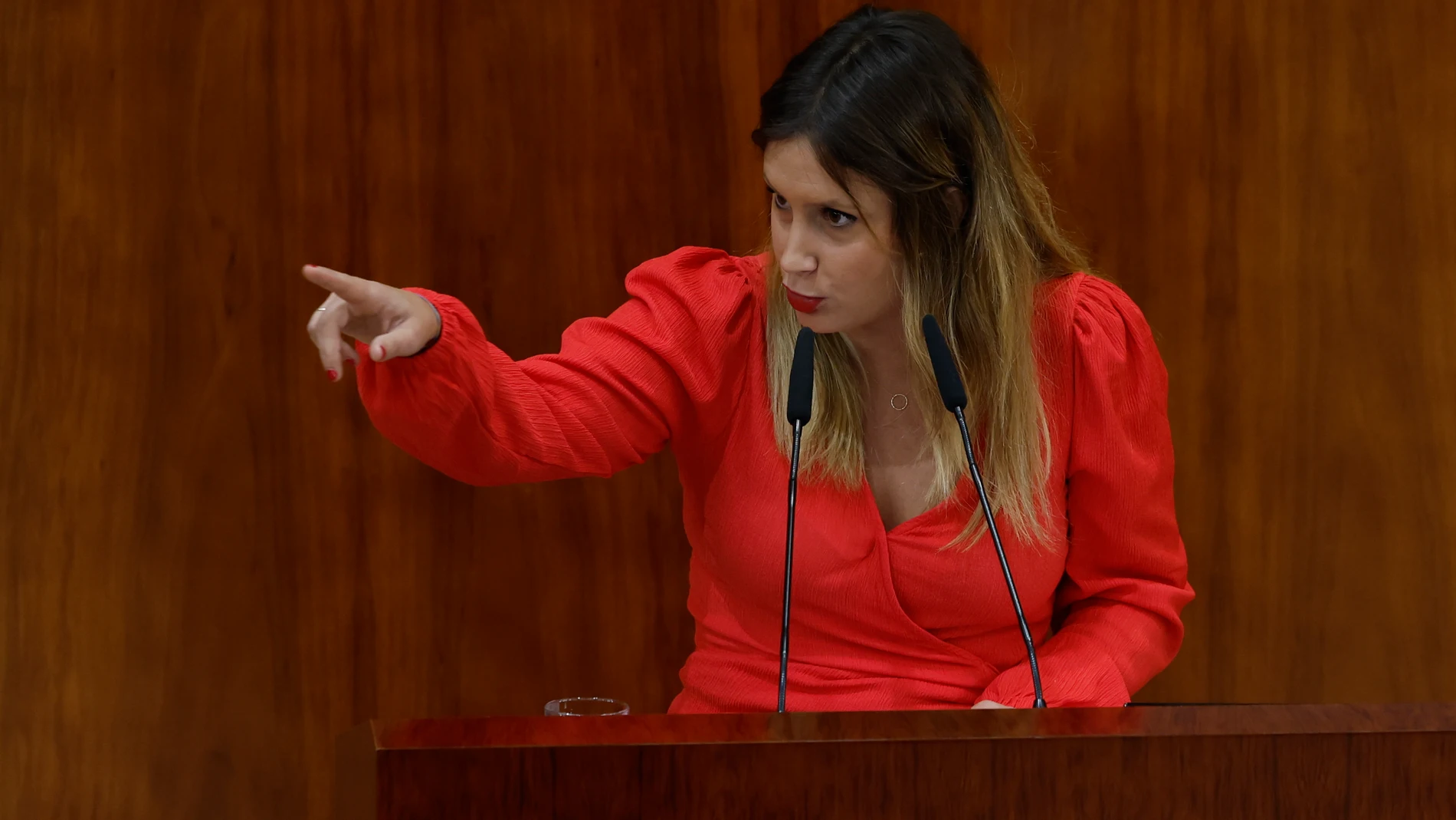 La portavoz de Unidas Podemos en la Asamblea de Madrid, Alejandra Jacinto, candidata a presidir la CM