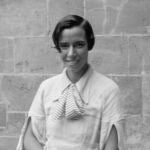 La periodista Irene Polo en el Palau de la Generalitat