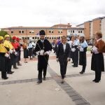 La consejera Rocío Lucas y el rector David García López en el acto de apertura del curso de la UEMC
