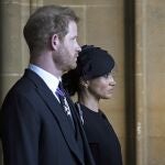 Harry de Inglaterra y Meghan Markle, en la abadía de Westminster.