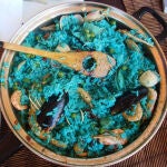 Paella azul